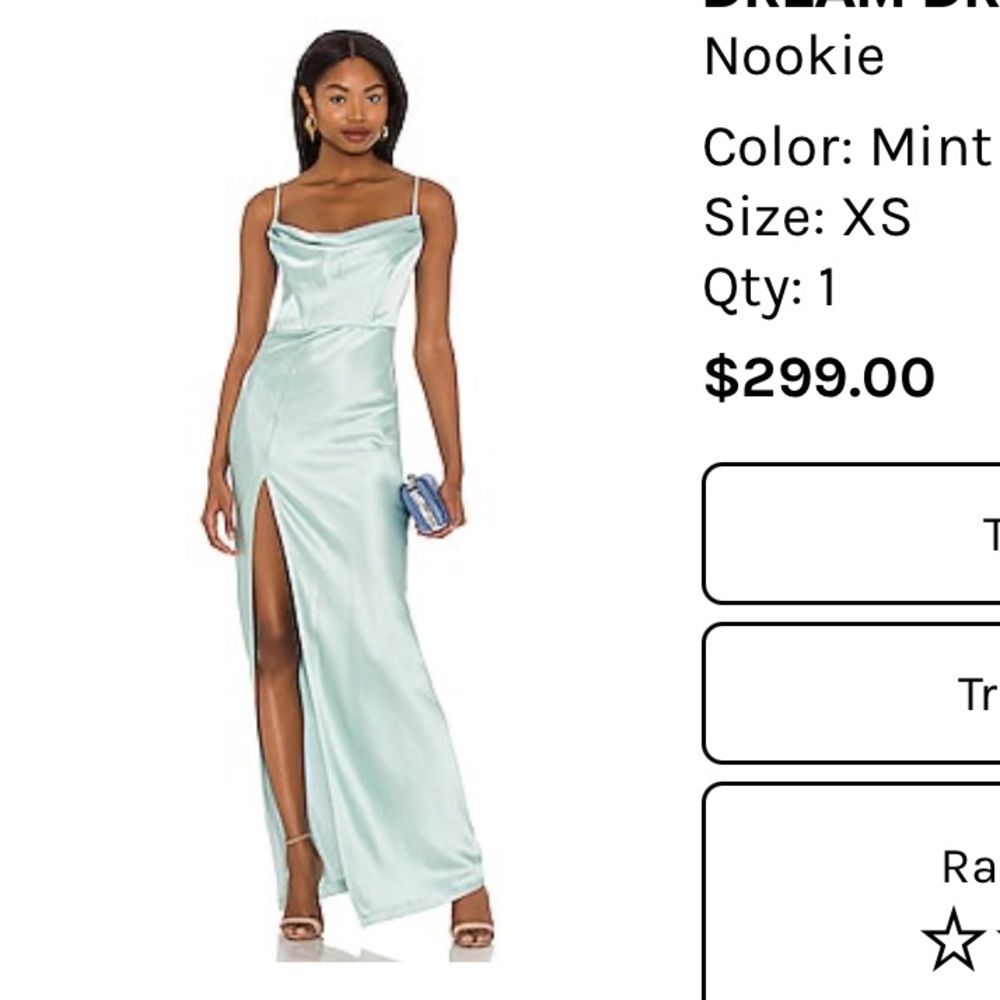 Dream draped gown XS